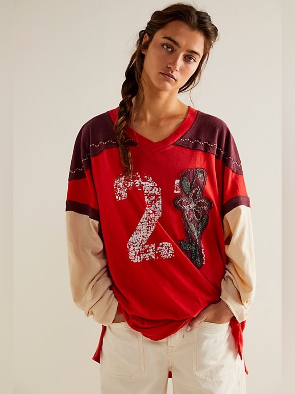 Free People We The Free Halftime Tee Size L